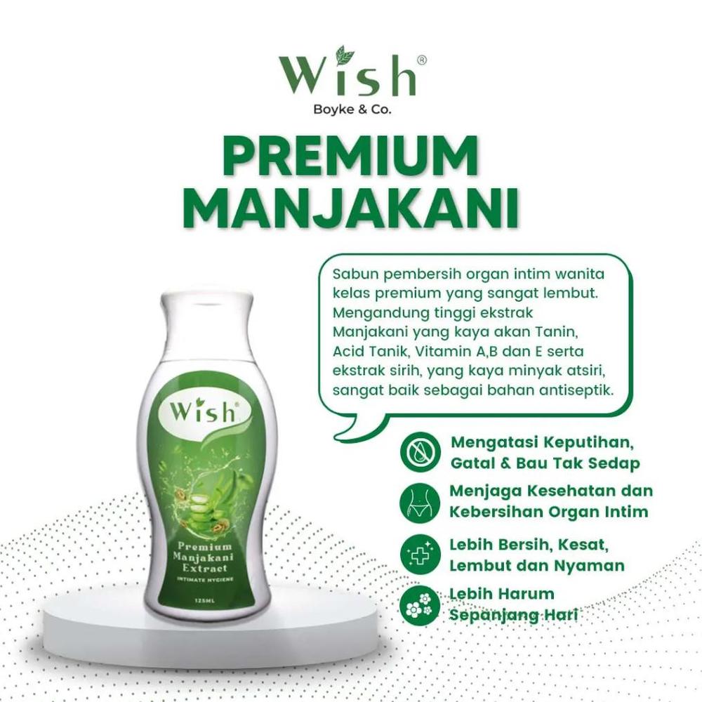 Premium Manjakani Wish Dr Boyke - Sabun Pembersih Kewanitaan Atasi Keputihan, Gatal-Gatal, Bau Tak Sedap