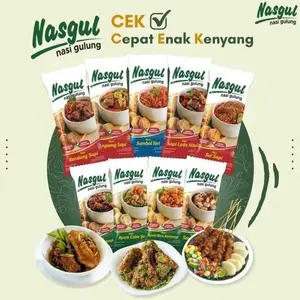 Nasgul Nasi Gulung Siap Makan Siap Santap 80gr All Varian