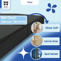 Gambar SLEEP OWL Divan Minimalis Knock Down Split 160 x 200 | Dipan Knockdown 2 Bagian - BLACK dari Citra furniture Kota Administrasi Jakarta Pusat 4 Tokopedia