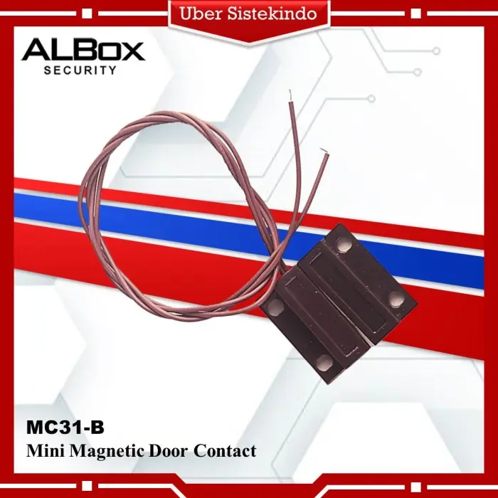 Albox MC31 Mini Magnetic Contact Door Sensor Alarm - Brown