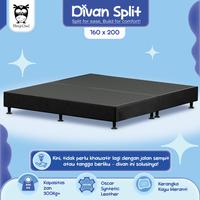 Gambar SLEEP OWL Divan Minimalis Knock Down Split 160 x 200 | Dipan Knockdown 2 Bagian - BLACK dari Citra furniture Kota Administrasi Jakarta Pusat 1 Tokopedia