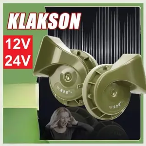 24V Klakson Mobil Siput Super Keras High Grade Car Horn Waterproof kla