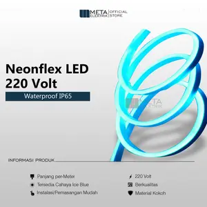 Lampu Neon Flex 220v Lampu Led Neon Flex 220 Volt Led Strip ICE BLUE