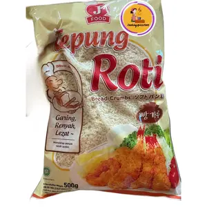 J Food Tepung Roti 500gr putih white bread crumbs panir