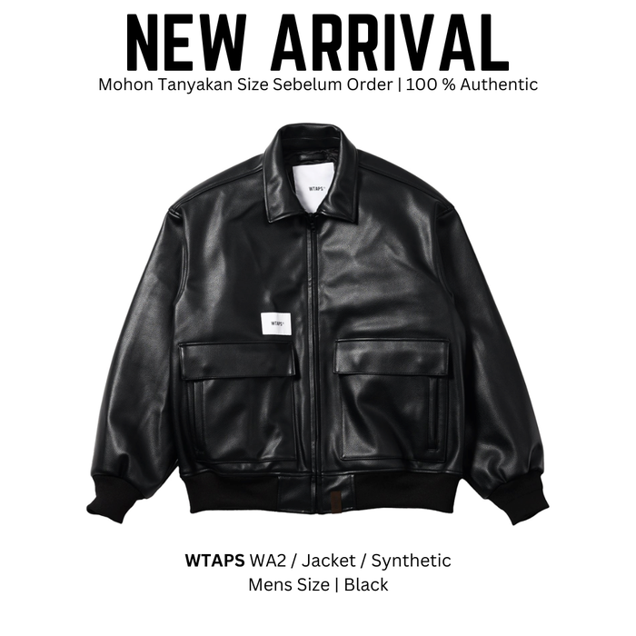 Jual WTAPS WA2 / Jacket / Synthetic Black | Jaket Bomber Bahan