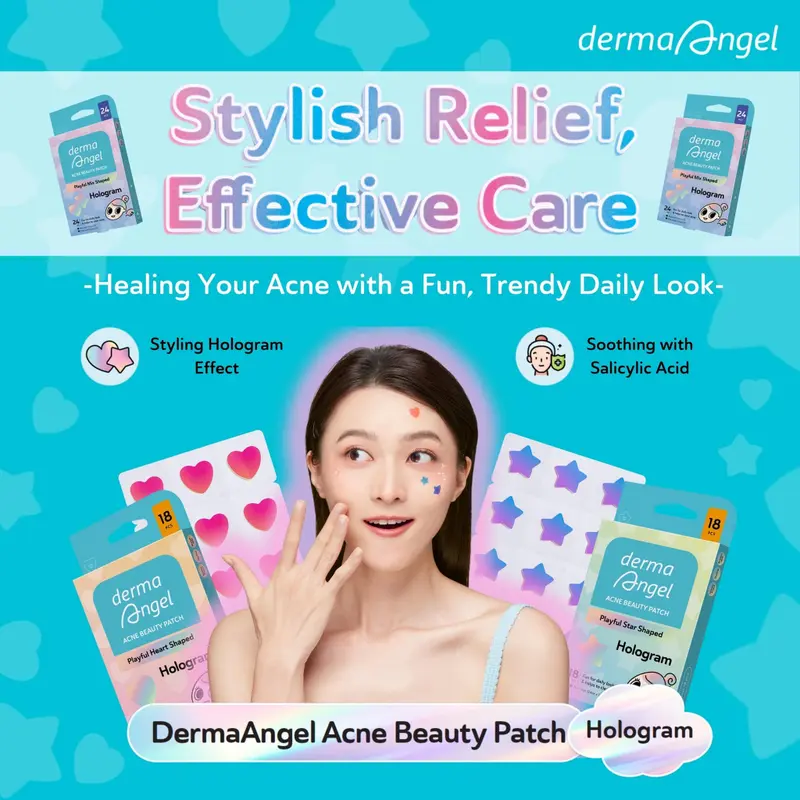 DERMA ANGEL Acne Gel Patch Day/Night/Mix Stiker Jerawat 6