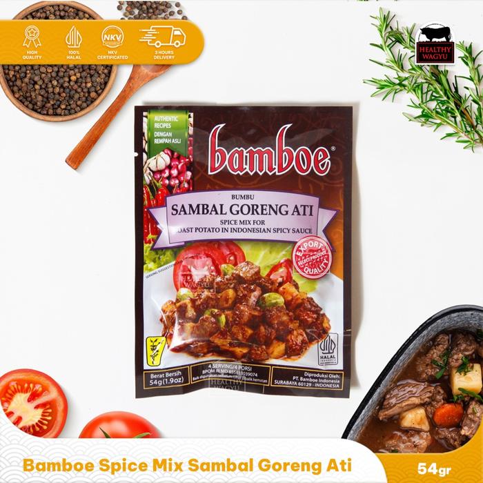 Gambar Bamboe Bumbu Sambal Goreng Ati 54 gr dari Healthywagyu Meatshop Kota Bandung Tokopedia
