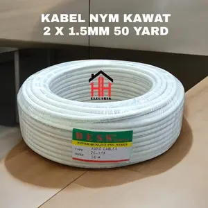 KABEL LISTRIK NYM KAWAT 2x1.5 HARGA 1ROLL 50YARD