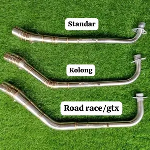 (Inlet 50) Leher Knalpot Sepeda Motor racing bebek pipa 3 model standar kolong roadrace GTX inlet 50 mm supra x 125 karbu lama revo blade grand legenda prima impresa star shogun smash Jupiter z Burhan Vega r zr new karbu diameter 50mm d50 d50mm dm50