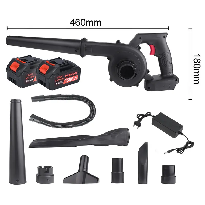 【Guncang 6.6】SOARFLY Mesin Blower Baterai 2 IN 1 Meniup Menghisap Blower Keong Mesin Blower Penghisap Angin Alat peniup angin Mesin Blower Baterai 688V 1588V 2IN1 meniup menghisap Blower Keong Mesin Blower Tangan Baterai Cordless Blower 8