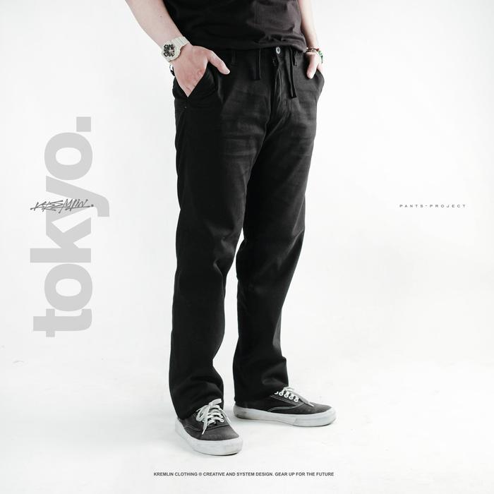 Gambar KREMLIN Celana Panjang Chino Pants - Tokyo - Black - S dari Kremlin Clothing Kota Bandung Tokopedia