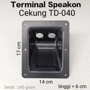 TERMINAL SPEAKER SPIKON CEKUNG 2Lubang bahan TEBAL kualitas IMPOR