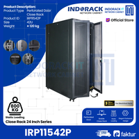 Gambar IRP11542P INDORACK COOSE RACK 24INCH DEPTH 1150MM 42U SWING PERFORATED dari INDORACK IT Networck Cabinet Kota Administrasi Jakarta Utara 1 Tokopedia