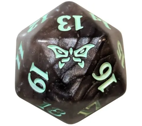 MTG | DSK | Oversized Spindown Dice D20 GLOW IN THE DARK
