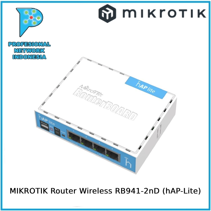 Gambar MIKROTIK Router Wireless RB941-2nD (hAP-Lite) dari Profesional Network Kota Administrasi Jakarta Pusat Tokopedia