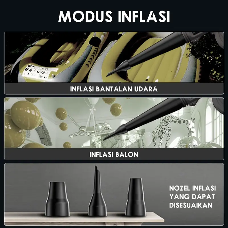 【Guncang 6.6】SOARFLY Mesin Blower Baterai 2 IN 1 Meniup Menghisap Blower Keong Mesin Blower Penghisap Angin Alat peniup angin Mesin Blower Baterai 688V 1588V 2IN1 meniup menghisap Blower Keong Mesin Blower Tangan Baterai Cordless Blower 6