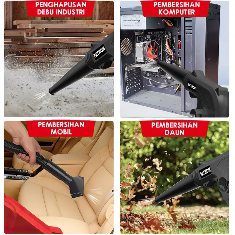 【Guncang 6.6】SOARFLY Mesin Blower Baterai 2 IN 1 Meniup Menghisap Blower Keong Mesin Blower Penghisap Angin Alat peniup angin Mesin Blower Baterai 688V 1588V 2IN1 meniup menghisap Blower Keong Mesin Blower Tangan Baterai Cordless Blower 4