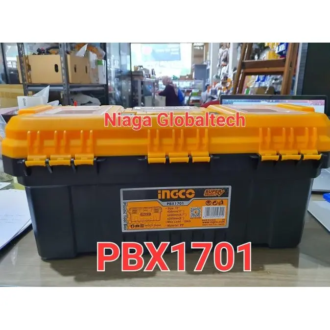 New INGCO PBX1701 TOOLBOX 17" KOTAK PERKAKAS TOOL BOX PVC BOKS 2