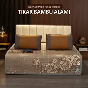 Tikar Bambu Alami Lipat Premium Adem & Halus || Matras Bamboo Pendingin Uk 180 x 200 cm 160 x 200 cm 120 x 200 cm Tiker Import Termurah || X8 A1