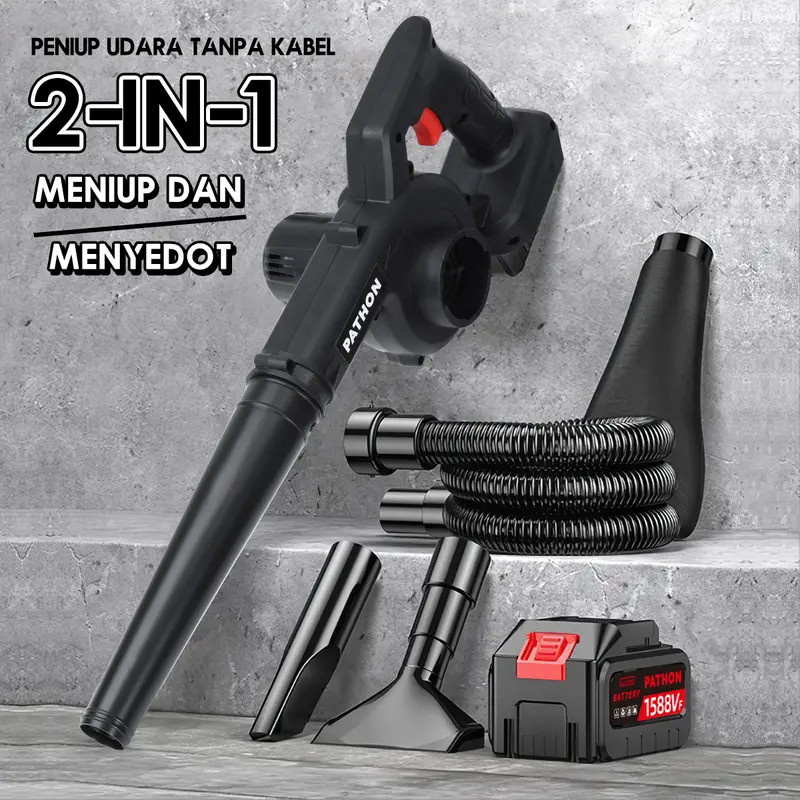 【Guncang 6.6】SOARFLY Mesin Blower Baterai 2 IN 1 Meniup Menghisap Blower Keong Mesin Blower Penghisap Angin Alat peniup angin Mesin Blower Baterai 688V 1588V 2IN1 meniup menghisap Blower Keong Mesin Blower Tangan Baterai Cordless Blower 1