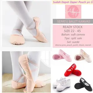 Sepatu Balet Kanvas Polos - Remaja & Dewasa