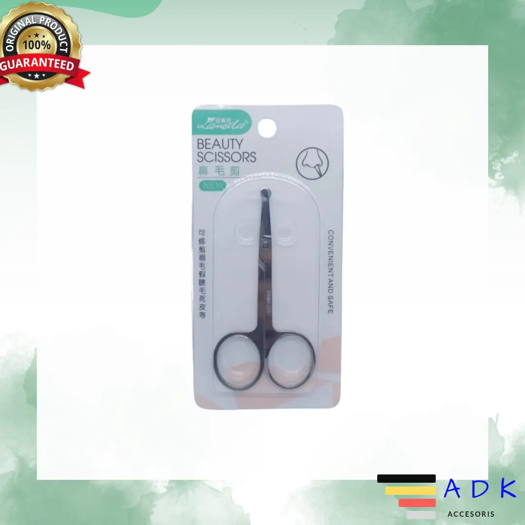 Gunting Bulu Hidung Beauty Scissors Gunting Alis Bulu Mata Ujung Bulat