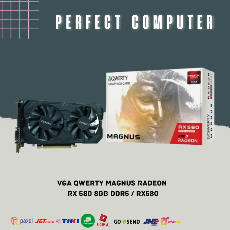 VGA QWERTY MAGNUS RADEON RX 580 8GB DDR5