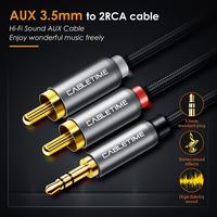 Gambar Kabel Jack RCA Audio to 3.5mm Aux Stereo Braided - CF13, 1M dari XLink Surabaya Kota Surabaya 3 Tokopedia