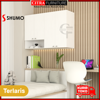 Gambar SHUMO Lemari Baju Pakaian Gantung Serba Guna Minimalis | Rak Kabinet Dinding - L+XL, DIRAKIT dari Citra furniture Kota Administrasi Jakarta Pusat 1 Tokopedia