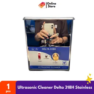 Ultrasonic Cleaner Delta 318H Stainless/ Mesin Getar Pencuci Perhiasan