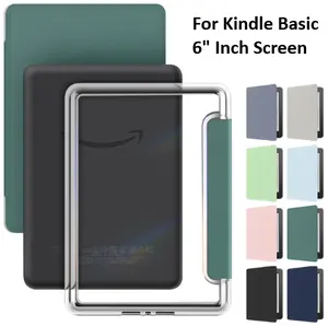 Clear Case with Smart Protective Cover, Auto Sleep Wake For Amazon Kindle Basic 6" Inch 2022/2024 Release