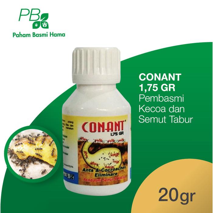 Gambar Pembasmi Kecoa dan Semut Tabur - Conant 1,75 GR - Anti Kecoa dan Semut - 20 Gr dari Paham Basmi Hama - Jakarta Kota Administrasi Jakarta Selatan Tokopedia