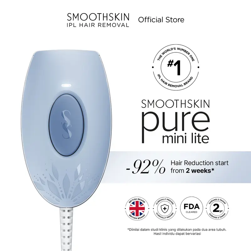 Smoothskin IPL Hair Removal Pure Mini Lite in Blue / Alat Penghilang Bulu 2