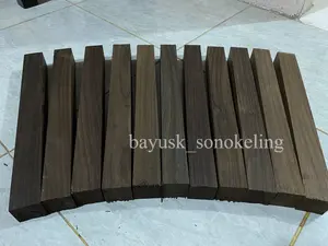 Kayu sonokeling dan kayu rengas ukuran 3x3x40 cm dan ukuran lainnya