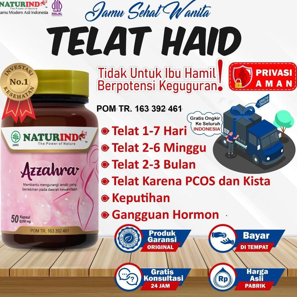 Obat Telat Haid Ampuh Menstruasi Anti Terlambat Datang Bulan Pelancar Dateng Bulan Nyeri Haid PCOS - Telat 1-6 Hari