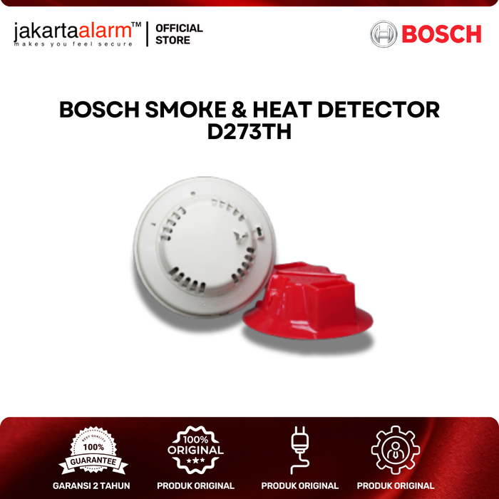 Gambar Sensor Asap Panas Detektor BOSCH Heat Detector D273TH dari jakartaalarm Official Store Kota Administrasi Jakarta Selatan Tokopedia