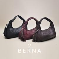 Gambar VOILA BERNA | BERNA Tas Pundak Wanita Kulit Asli Anyam Genuine Leather Shoulder Bag Premium - Maroon dari Voila Leather Kota Administrasi Jakarta Pusat 1 Tokopedia