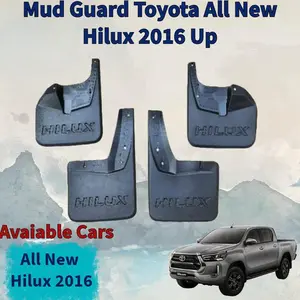 Ready Mud Guard / Karpet Penahan Lumpur Mobil Toyota All New Hilux 2016 Up Bahan Plastik