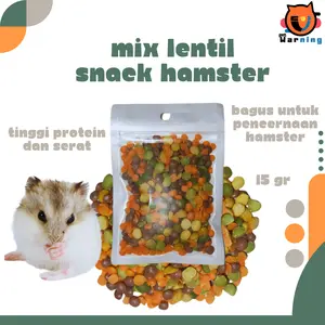 Snack Hamster Mix Lentil - Snack Hamster Kaya Serat