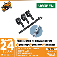 Gambar UGREEN CABLE TIE ORGANIZER VELCRO STRAP PENGIKAT KABEL TALI PEREKAT - 20245P10 20245 - 20245 3PCS dari GGSTORESBY Kota Surabaya 1 Tokopedia