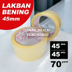 HARMONY TAPE LAKBAN BENING 45MM x 70 YARD 50 METER EKONOMIS