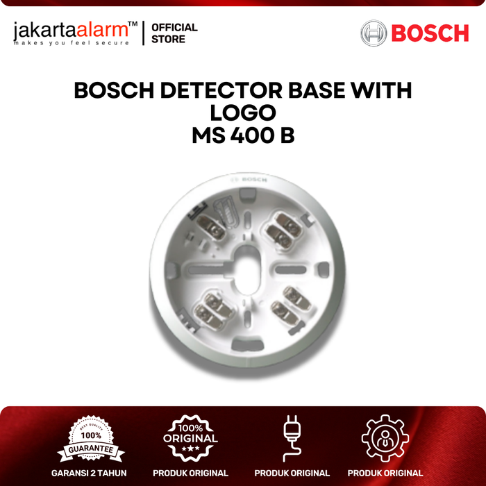 Gambar BOSCH REALY BASE SMOKE DAN HEAT DETECTOR FIRE ALARM MS 400 B dari jakartaalarm Official Store Kota Administrasi Jakarta Selatan Tokopedia