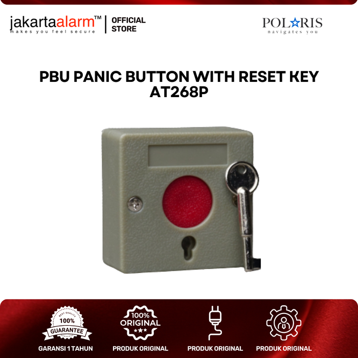 Gambar Panic Button Alarm Hold Tombol Darurat AT268P dari jakartaalarm Official Store Kota Administrasi Jakarta Selatan Tokopedia