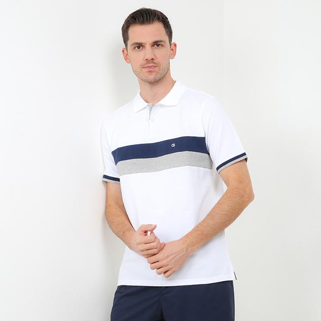 Gambar Obermain Kaos Polo Pria DEZMOND White OPA25005WH - L dari Obermain Official Store Kota Tangerang Tokopedia