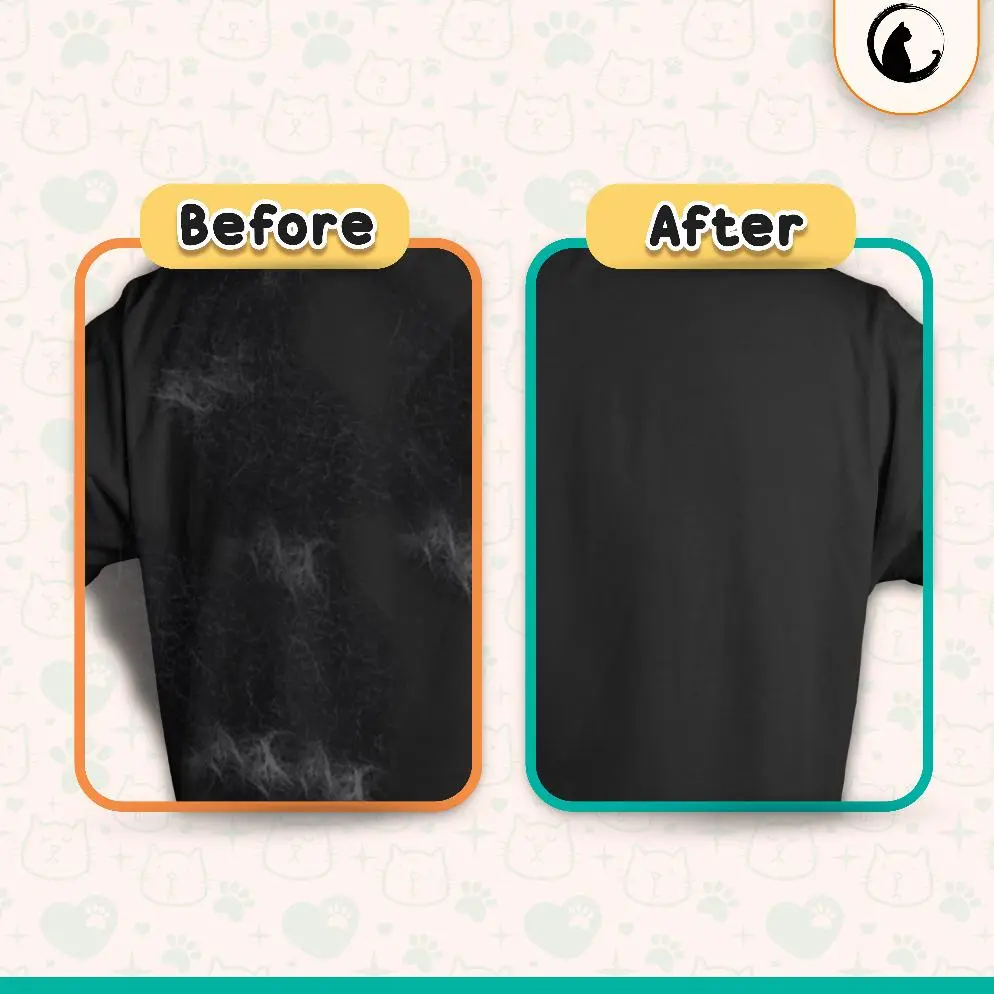 Olive Care Pembersih Bulu Kucing/Anjing POCKET ROLLER Portable 2in1 Travel Mini Size Dua Sisi Stiker Roll & Sikat untuk Pembersih Bulu, Rambut, Debu, Serat pada Baju/Pakaian, Sofa, Tempat Tidur, dll