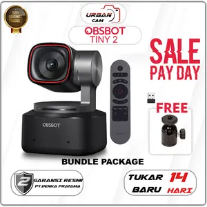 OBSBOT Tiny 2 AI-Powered PTZ 4K Webcam AI Tracking With Remote Control / OBSBOT TINY2