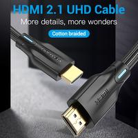 Gambar Vention Kabel HDMI Braided Nylon 2.1 Male to Male Ultra HD 8K 4K 1080p HDR eARC - AAU - 1.5m dari ST-Toms.co Kota Administrasi Jakarta Utara 2 Tokopedia