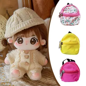 7cm Boneka Tas Labubu Ransel Tas Boneka Labubu Boneka Miniatur Labubu Baju Luca Backpack Boneka Labubu Tas Boneka Miniatur