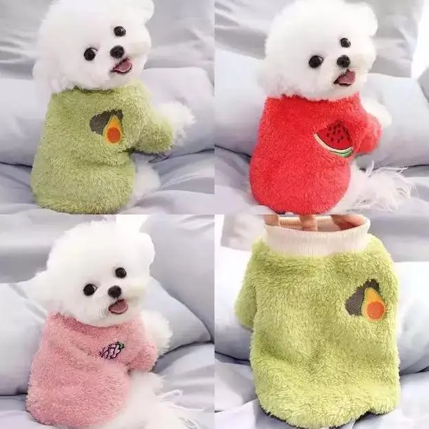 baju anjing dan baju kucing sweater hewan bordir buah PET2019