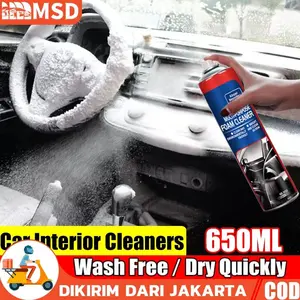 TERLARIS !! Motor Care Mobil Rumah Interior Multi Purpose Sikat Pembersih Busa Agent 650ml Dengan Kuas Car Dalam Plafon Atap Jok Kulit Serbaguna Cleaner Cairan Kabin Sofa Sepatu Detailing Multifungsi Cleaning Dashbor Kaca Ban Penghilang Bau